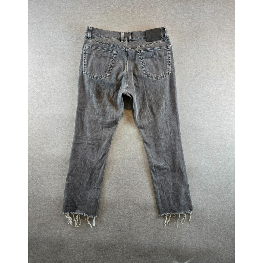 Versace Collection Jeans Mens 38x28 Dark Wash Trend Denim Fray‎ Made In Italy